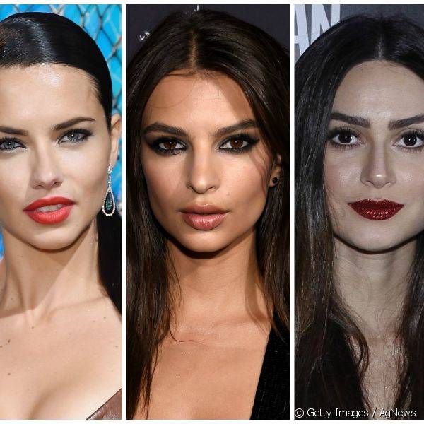 Confira mas maquiagens de festa escolhidas por famosas como Adriana Lima, Emily Ratajkowski e Thaila Ayala